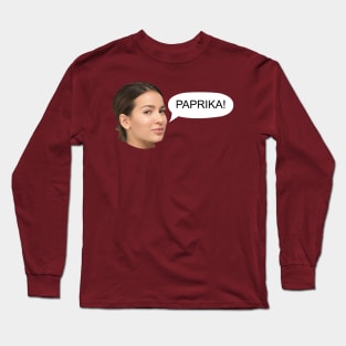 Paprika! Catchphrase Design Long Sleeve T-Shirt